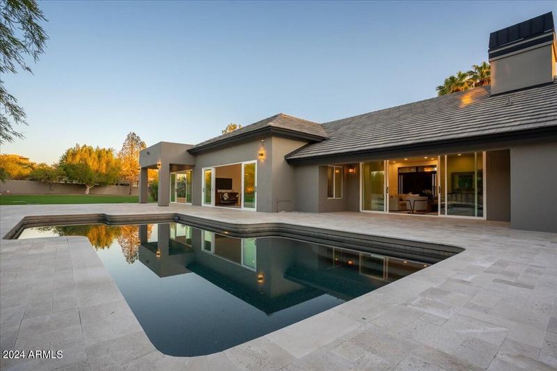 Pool and patio at a Biltmore-area home on North 30th Street in Phoenix 85016